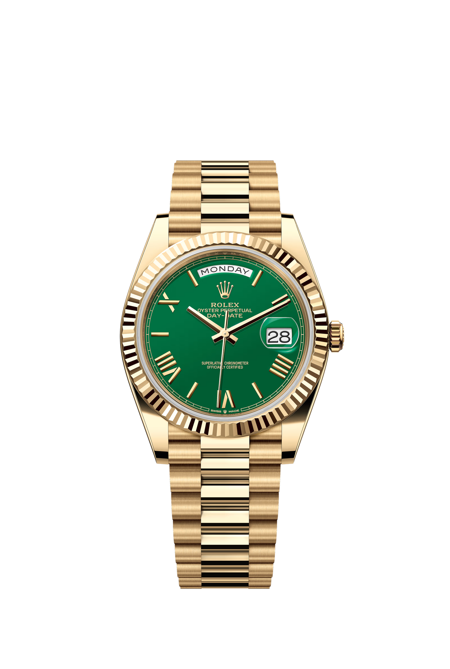 Rolex, Day-Date, green dial, 40mm