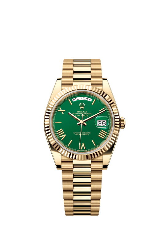Rolex, Day-Date, green dial, 40mm