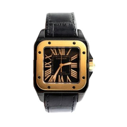 Cartier Santos 100 PVC Oro Rosa